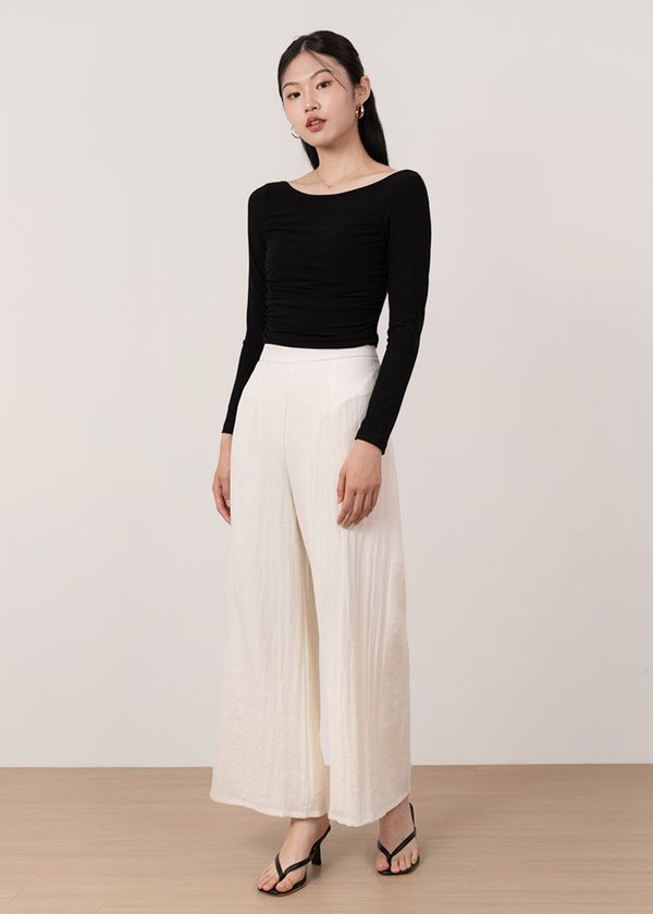 Mila Linen Pants in Off White