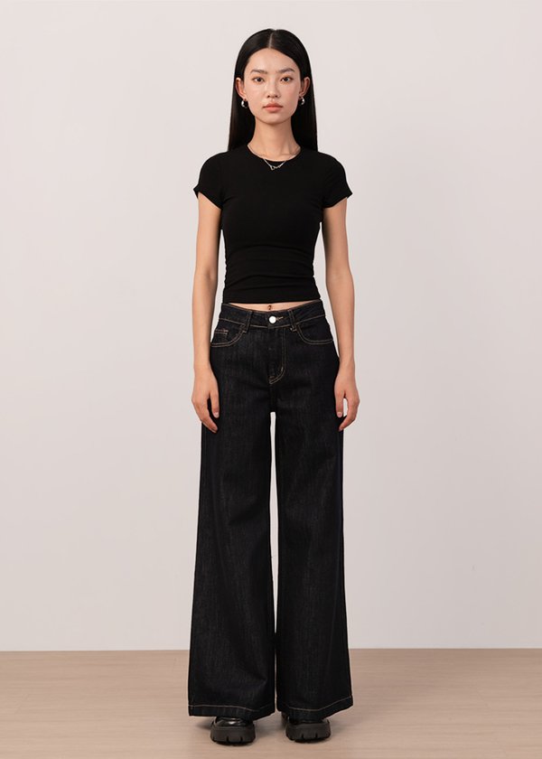 Comfy Core Baby Tee (Regular Length) in Black