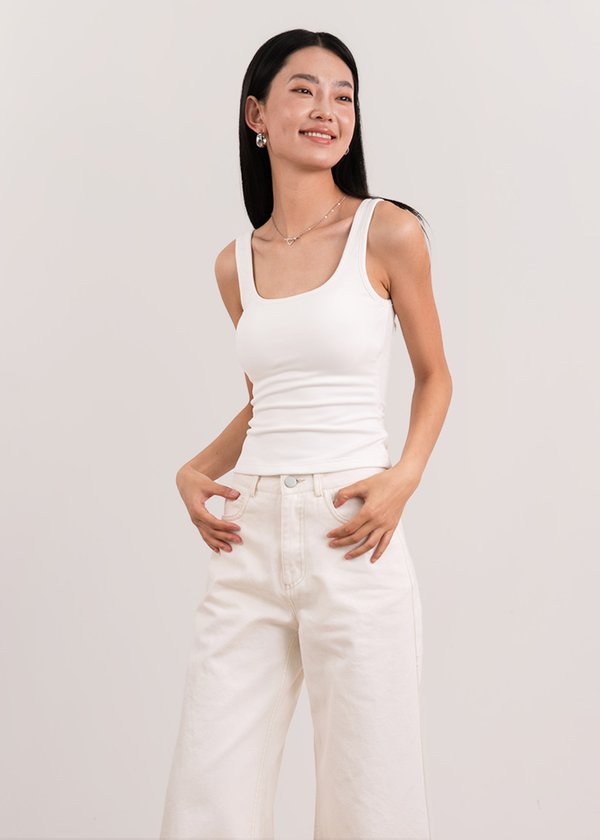 Snatch Babe Tank Top in White