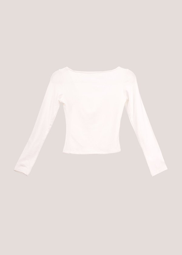 Modena Classic Sleeve Top in White