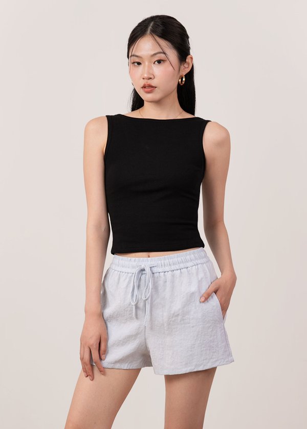 Lumi Reversible 2 Way Tank Top in Black