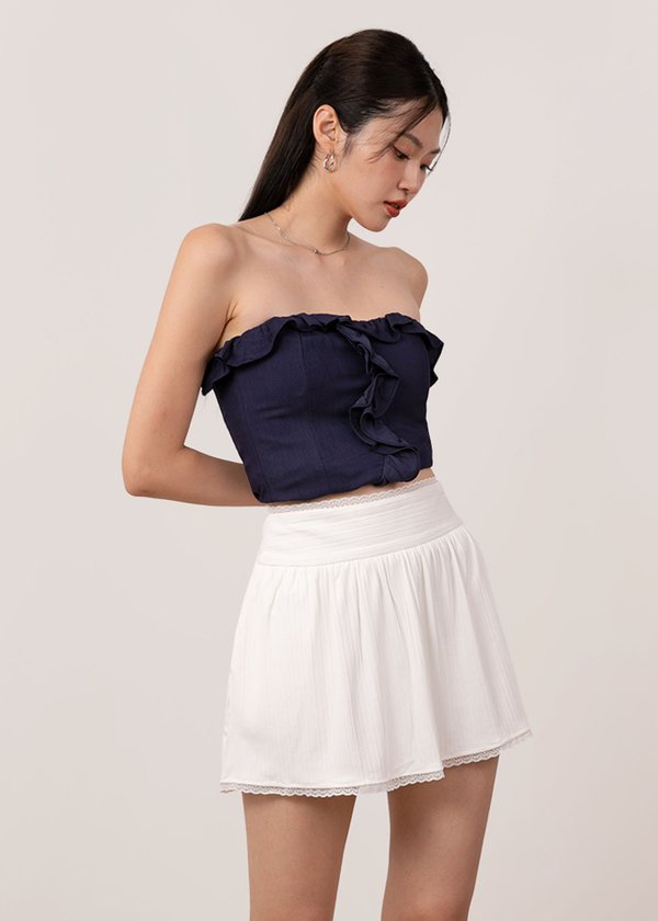 Petals Lace Skorts in White