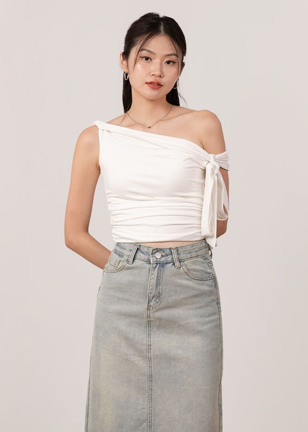 Stellar Twisted Knot Top V2 in White *US*