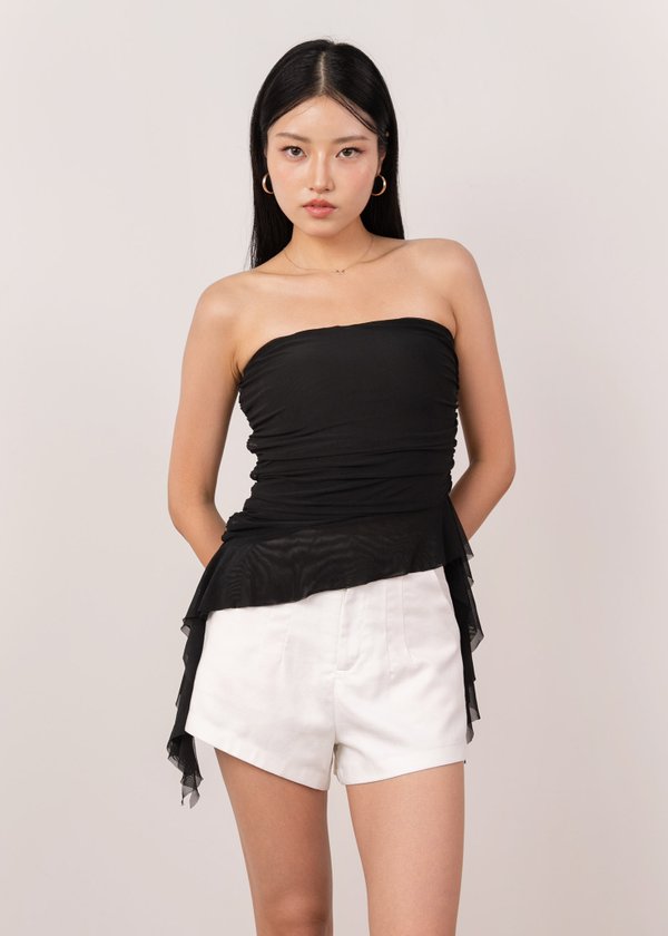 Muse Jellyfish Mesh Top in Black