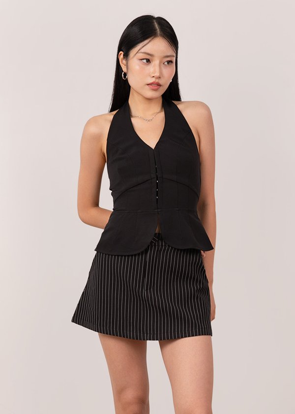 Crush On You Halter Top in Black