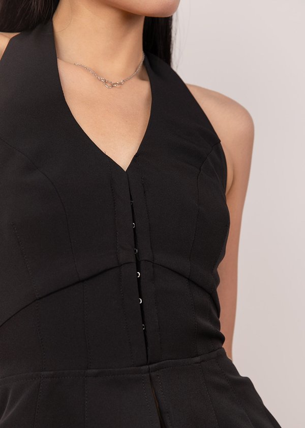 Crush On You Halter Top in Black