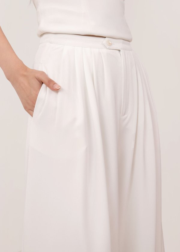 Avenue Wide Leg Pants in White