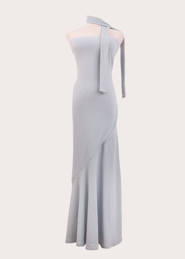 Valentina Crepe Maxi Dress in Powder Blue Valentina Crepe Maxi Dress in Powder Blue