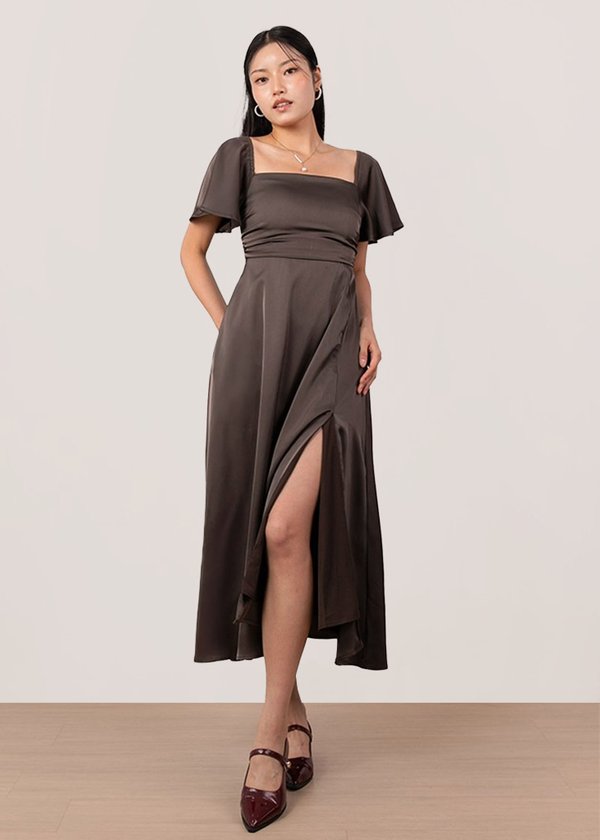 Celestine Flutter Maxi Dress in Copper Celestine Flutter Maxi Dress in Copper