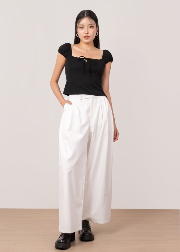 Axis Barrel Pants in White