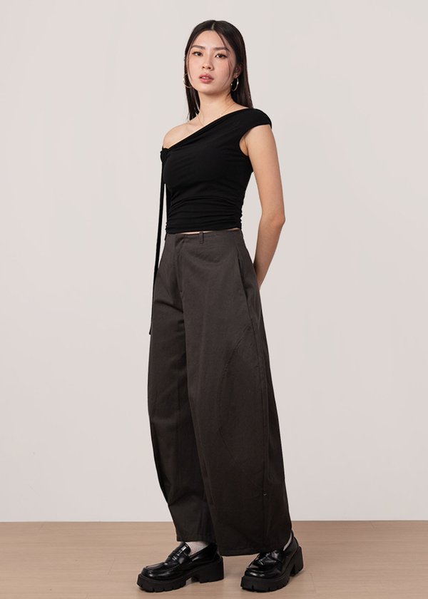 Voltage Barrel Pants in Forest Grey