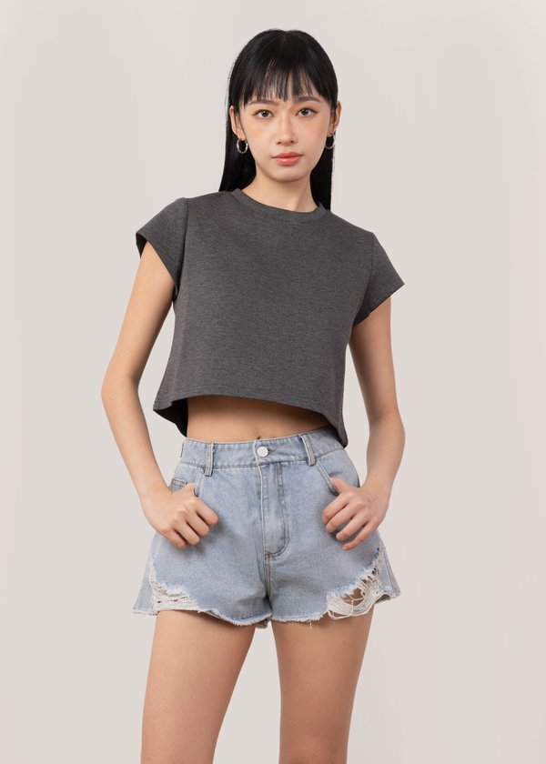 (WHS EXCLUSIVE) The Highwaist Denim Shorts in Light Wash