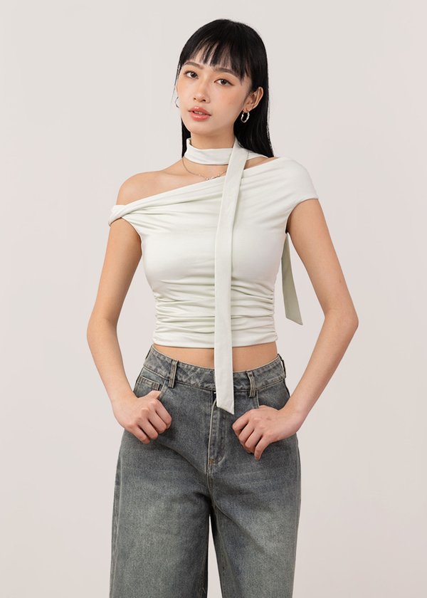 (WHS EXCLUSIVE) The Stellar Twisted Knot Top V2 in Soft Mint *US*
