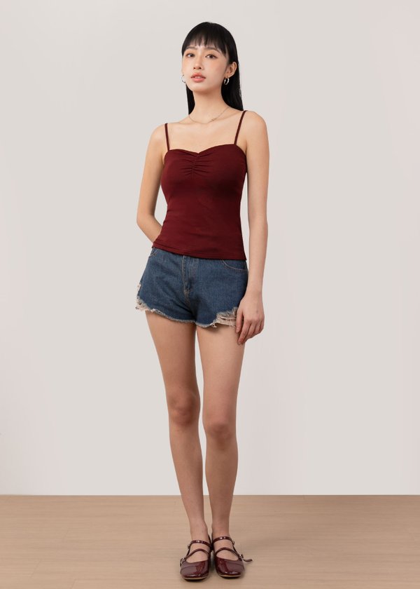 (WHS EXCLUSIVE) The Sweetheart Cami Top in Dark Red *US*