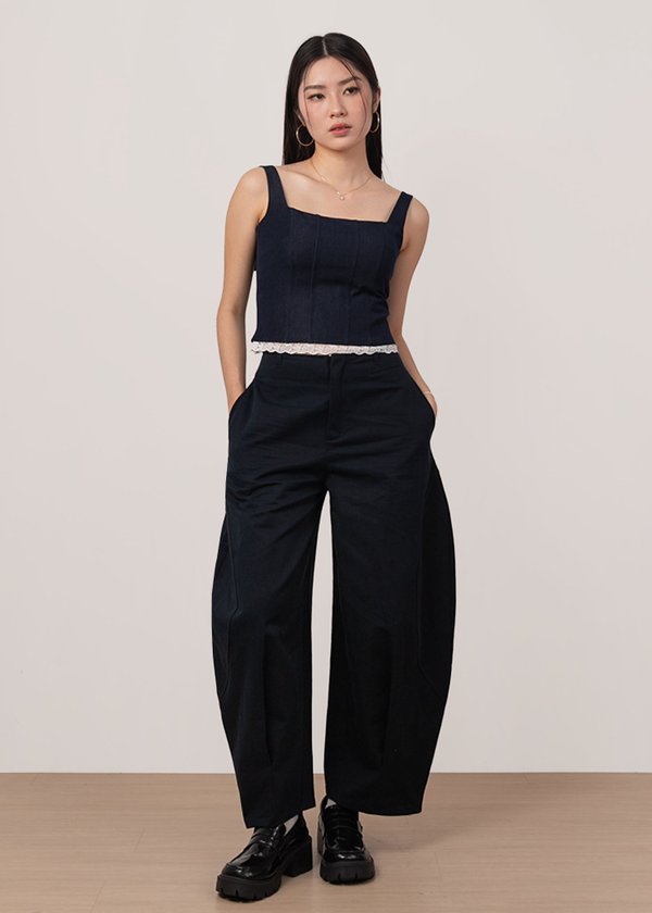 Voltage Barrel Pants in Midnight