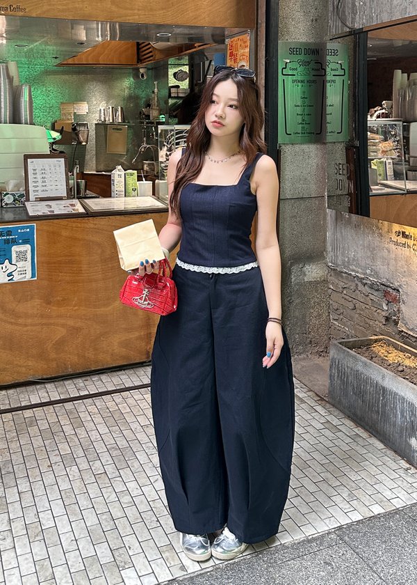 Voltage Barrel Pants in Midnight