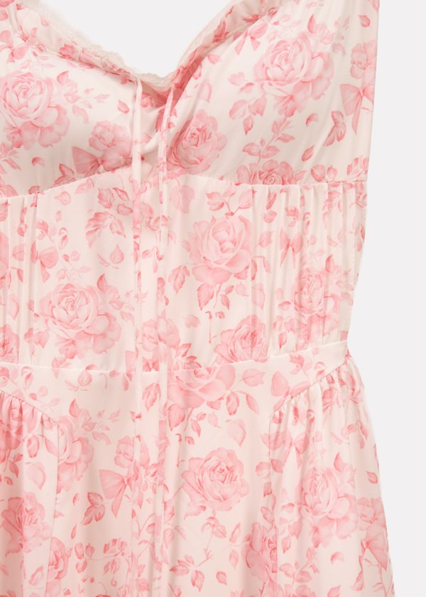 Rosehill Maxi Dress in Pink Forals