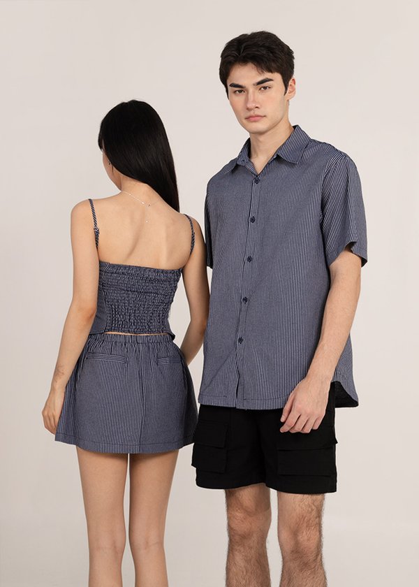 (MEN) Rally Buttoned Up Shirt in Stripe