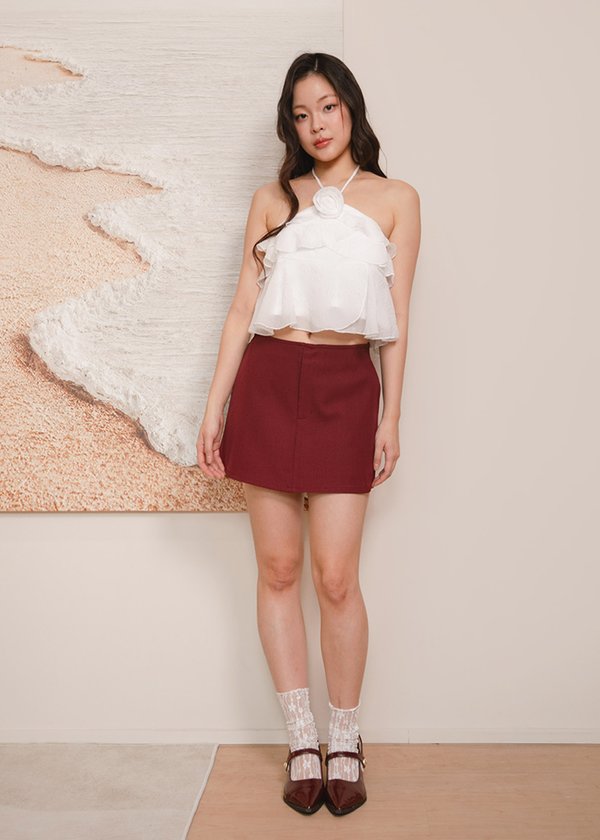 Rosaria Halter Top in White