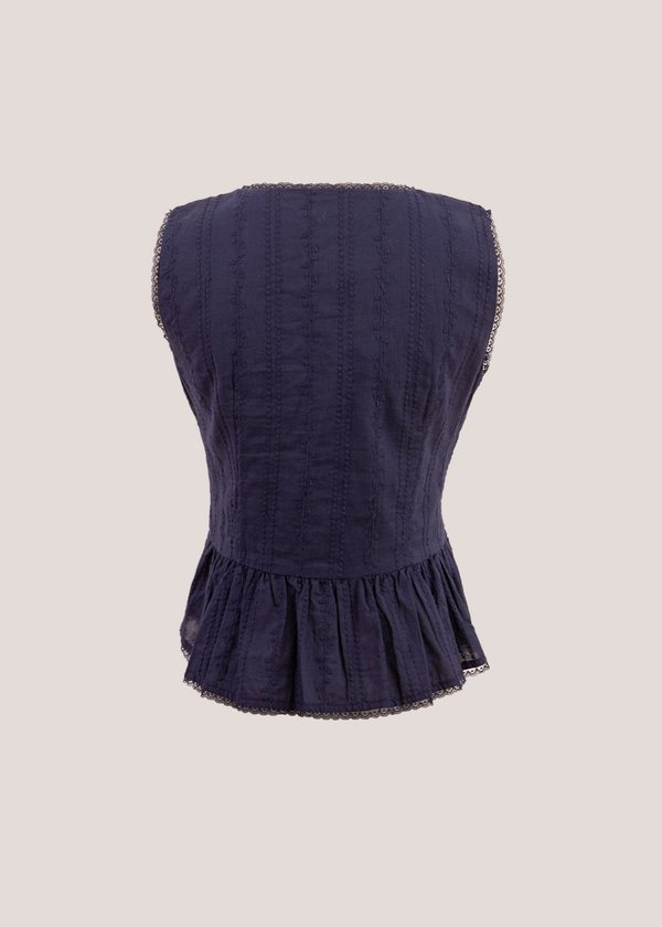 Mirelle Lace Top in Navy