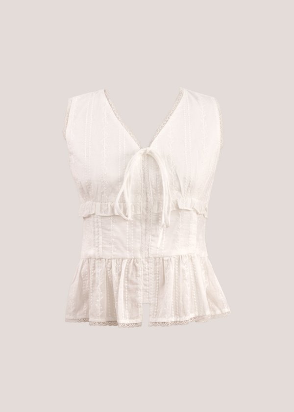 Mirelle Lace Top in White