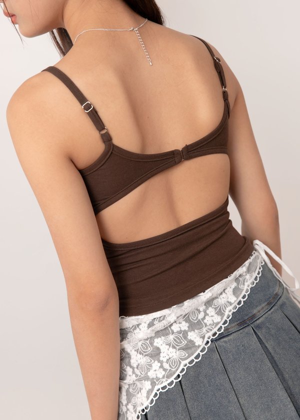 Eclipse Bareback Top in Cocoa Brown *Regular*