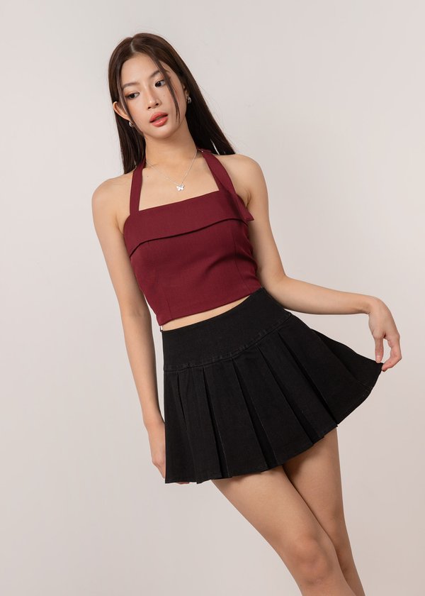 IT-Girl Denim Skorts in Black