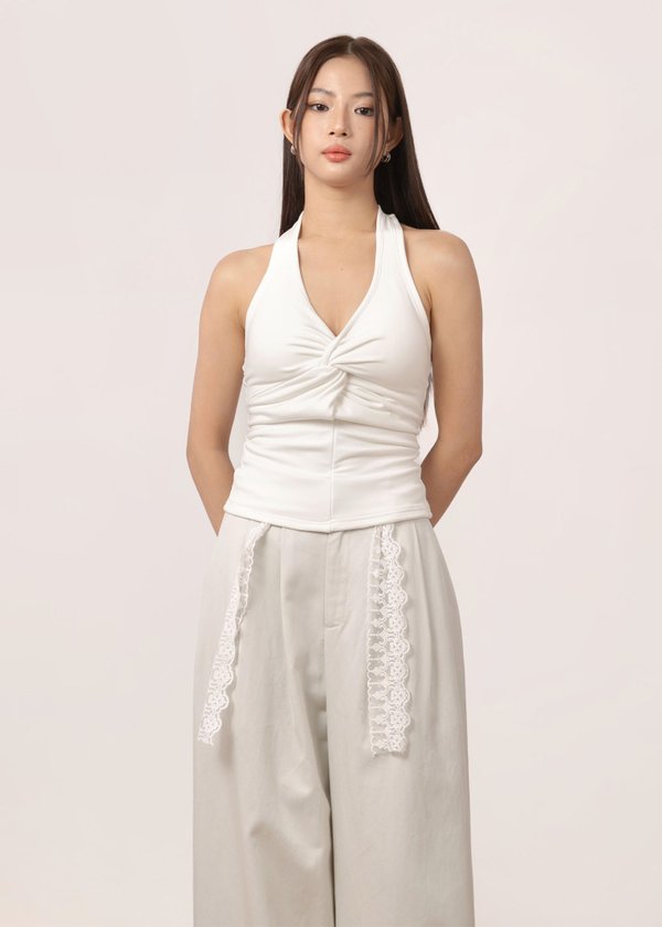 Bare Minimum Knot Top in White *US*
