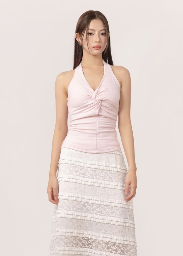 Bare Minimum Knot Top in Bubblegum Pink *US*