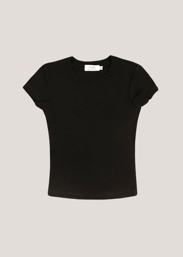 Comfy Core Baby Tee (Regular Length) in Black *US*