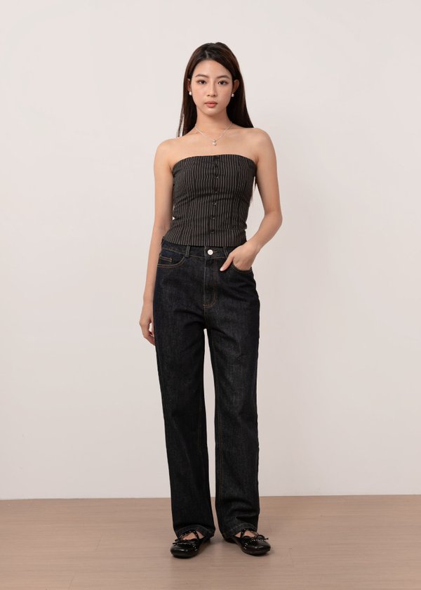 Skye Denim Tapered Jeans in Midnight