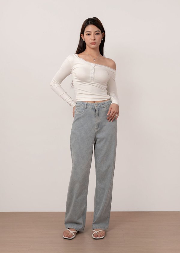 Skye Denim Tapered Jeans in Light Wash