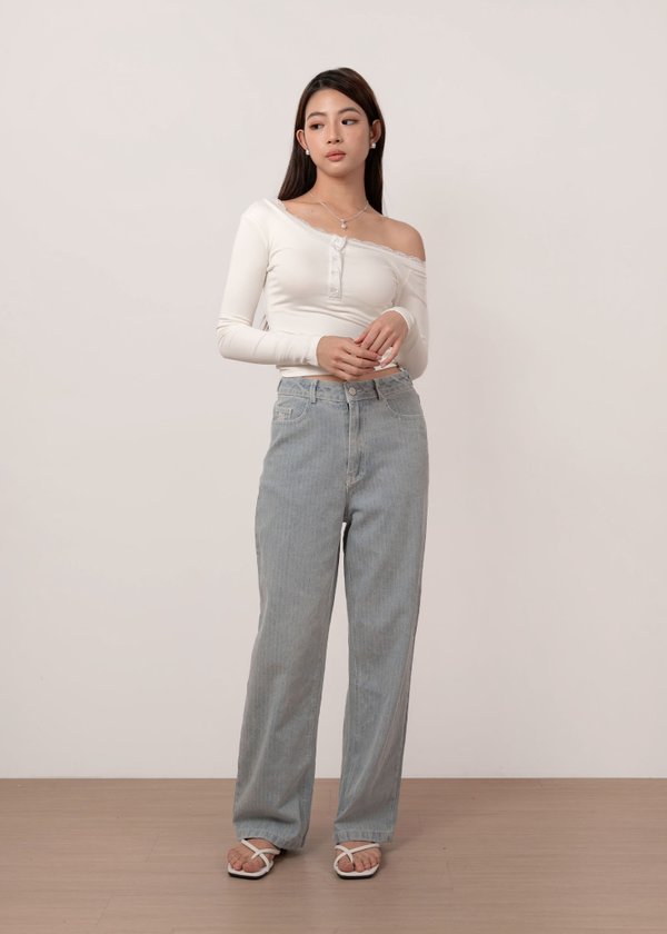 Skye Denim Tapered Jeans in Light Wash