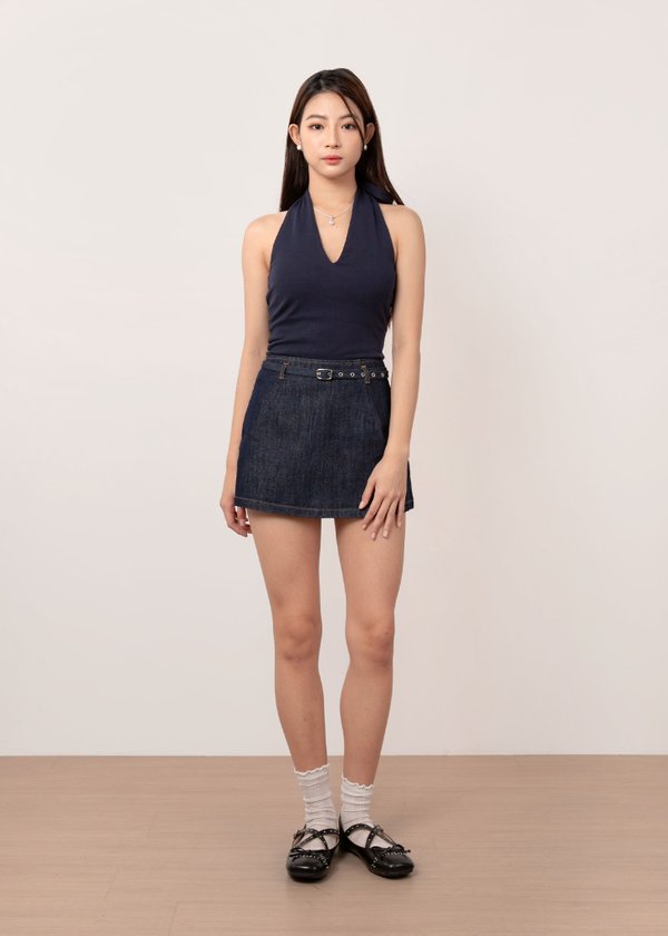 Easy Days Denim Skorts in Midnight