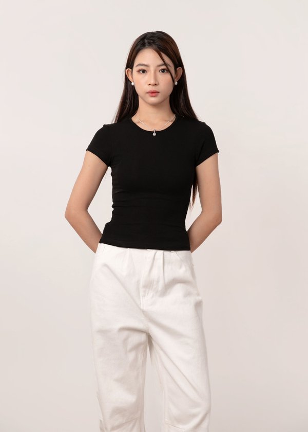 Comfy Core Baby Tee (Regular Length) in Black *US*