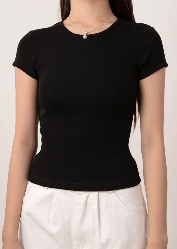 Comfy Core Baby Tee (Regular Length) in Black *US*