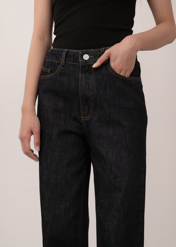 Skye Denim Tapered Jeans in Midnight
