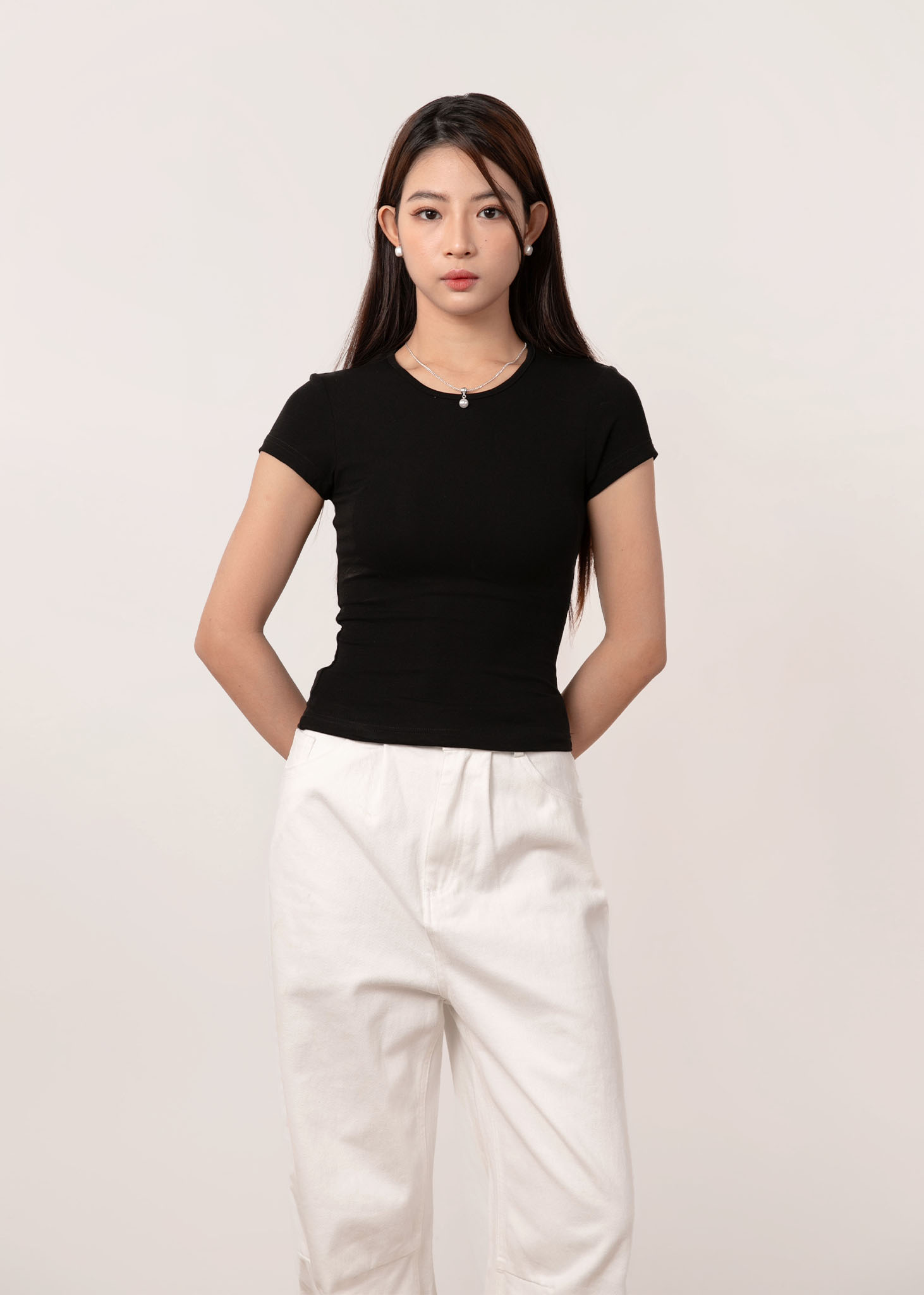 Comfy Core Baby Tee (Regular Length) in Black *US* | 6STYLE