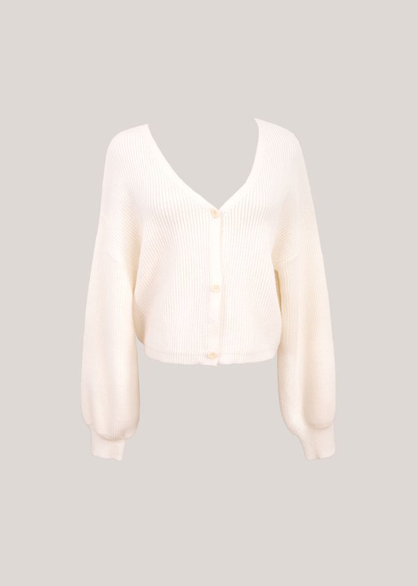 Now And Then Cardigan in White