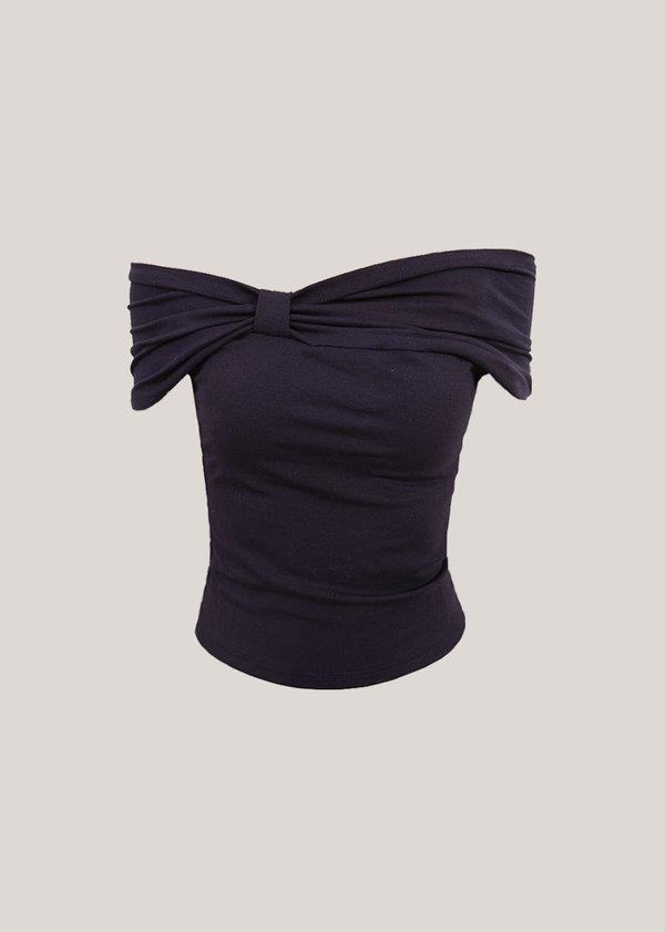 Unfiltered Off Shoulders Top in Navy *US*