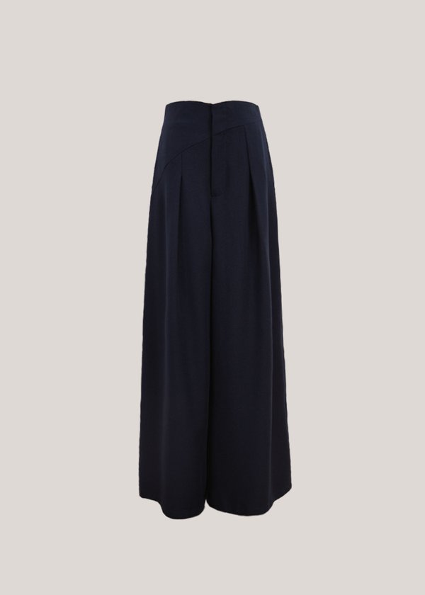 Atelier Palazzo Highwaisted Pants in Navy