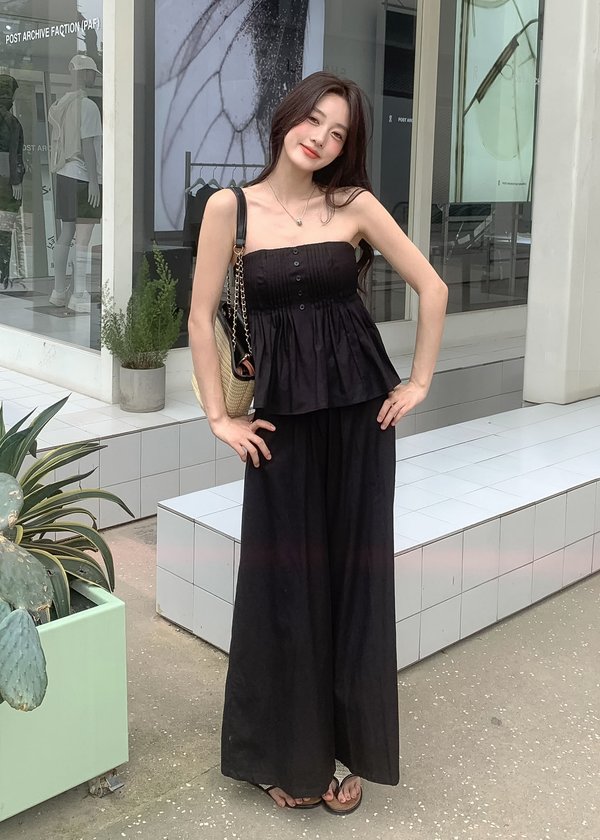 Theory Pants With Rattan Belt in Black