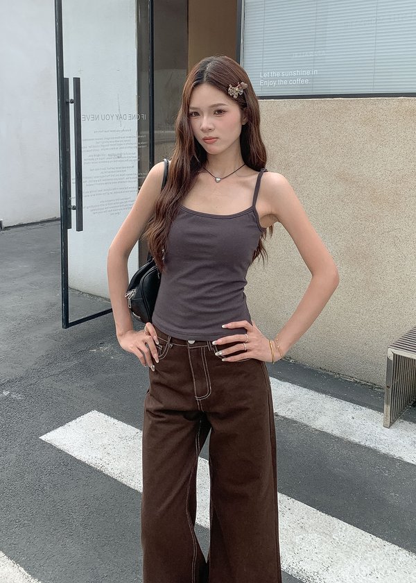 Eclipse Non-Bareback Top in Charcoal Grey