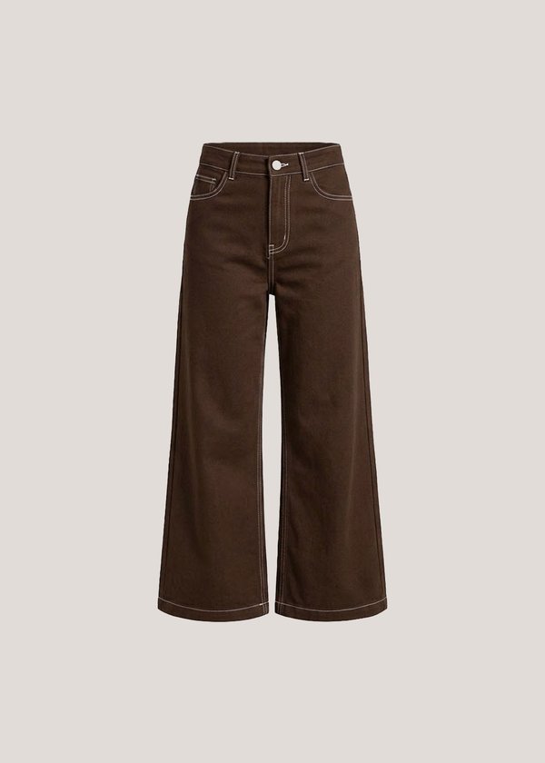 The Edit Denim Jeans in Chesnut Brown