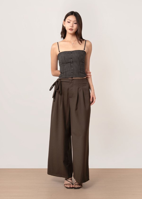 Prestige Highwaisted Pants in Espresso Brown
