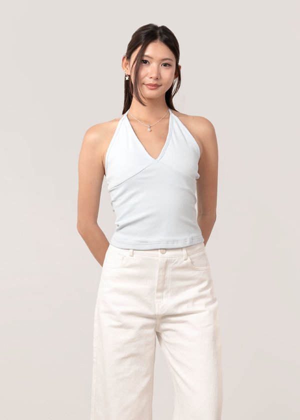 The Ella Halter Top in Baby Blue *BOB*