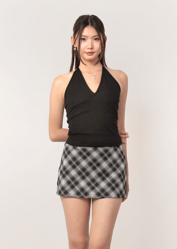 The Ella Halter Top in Black *BOB*