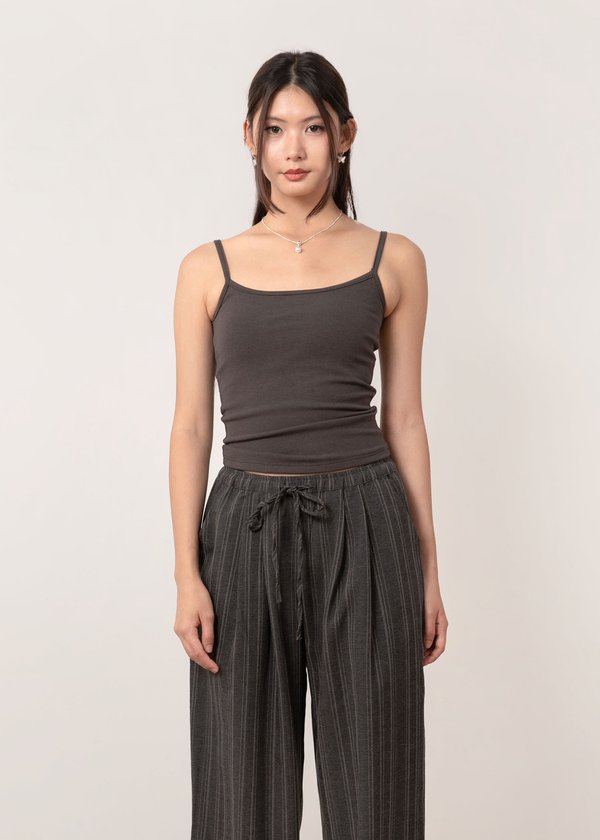 Eclipse Non-Bareback Top in Charcoal Grey