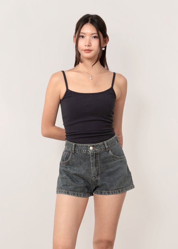 The Classic Denim Shorts in Mid Wash