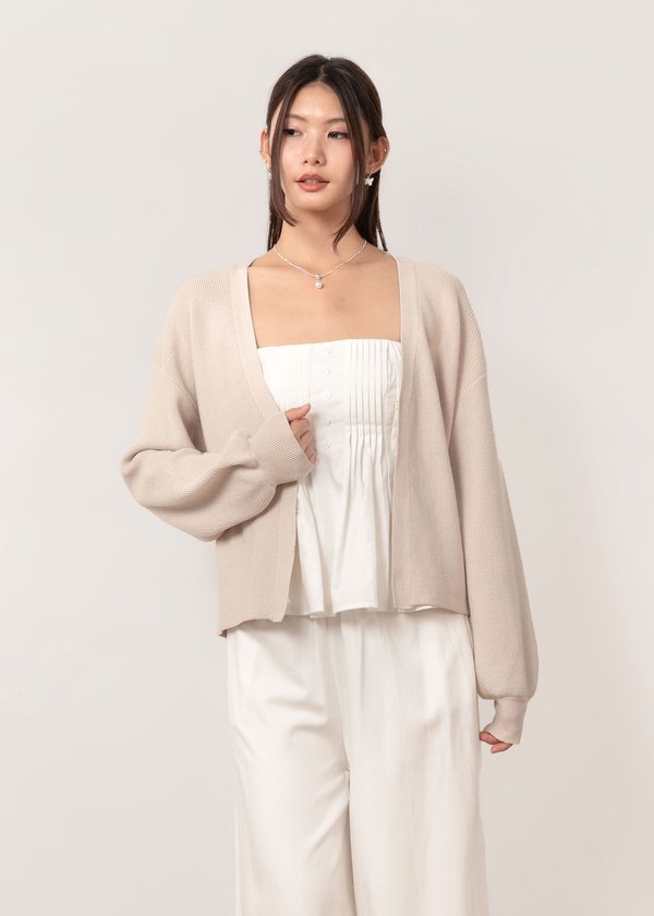 Warm Glow Cardigan in Light Ash Grey